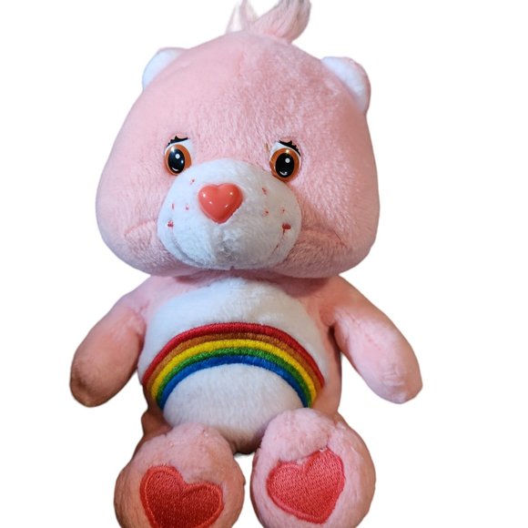 2002 Cheer Bear Care Bear 7" Plush Stuffed Animal by Play Along - Picture 1 of 3